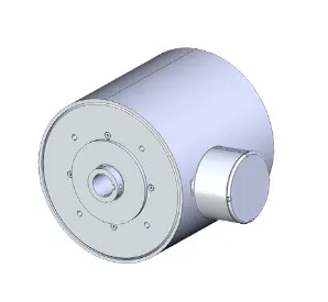A One Motion SideDrive: a stainless cylinder with a junction box on top